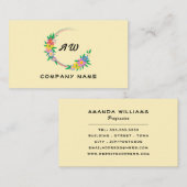 Hippie Floral Lijst, Floral Visitekaartje (Voorkant / Achterkant)