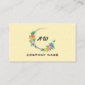 Hippie Floral Lijst, Floral Visitekaartje (Voorkant)