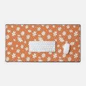 Hippie Floral Retro 70s Daisy Home Kantoor Bureaumat (Keyboard & Muis)
