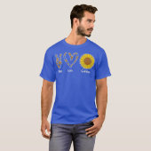 Hippie Florist Floral Flower Peace Love Sunshine T-shirt (Voorkant volledig)