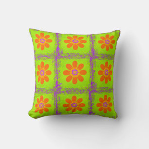 Hippie Flower Patchwork Kussen