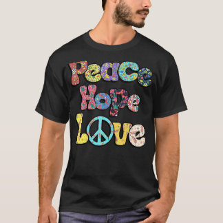 Hippie Flower Peace Love Happy Soul 4 T-shirt