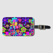 Hippie Flower Power Groovy van 60's Bagagelabel (Voorkant (horizontaal))