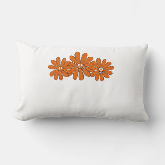 Hippie Flower Power Peace Sign Oranje Kussen