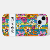 Hippie Flower Power Personalized Case-Mate iPhone Case (Achterkant (horizontaal))