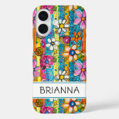 Hippie Flower Power Persoonlijk Case-Mate iPhone Case (Achterkant)