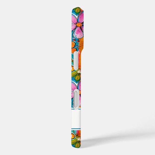 Hippie Flower Power Persoonlijk Case-Mate iPhone Case (Achterkant / Rechts)