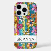 Hippie Flower Power Persoonlijk Case-Mate iPhone Case (Achterkant)