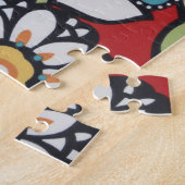 hippie flower power puzzel (Zijkant)