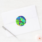 Hippie Flower Power Sticker voor vredessignatie (Envelop)