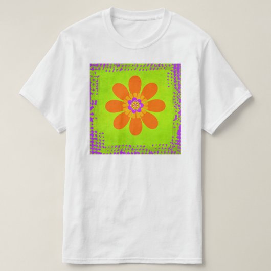 Hippie Flower T-shirt (Design voorkant)
