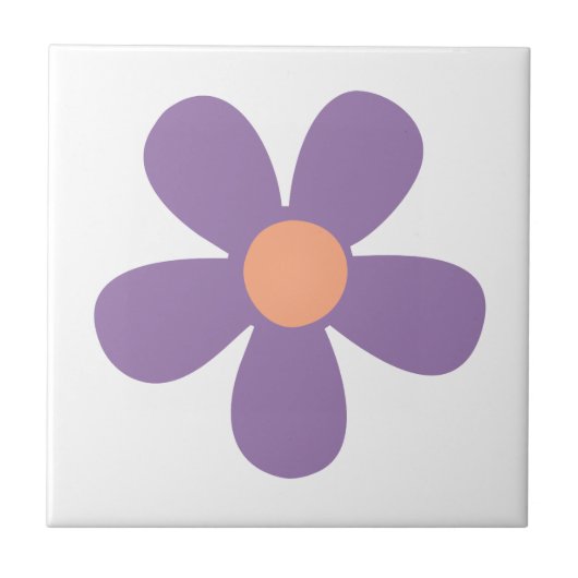 Hippie Flower Tegel Tegeltje (Voorkant)