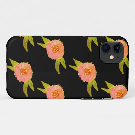 Hippie Flowers Hoesje-Mate iPhone Case (Achterkant (horizontaal))