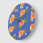 Hippie Flowers Large Clock Grote Klok (Hoek)