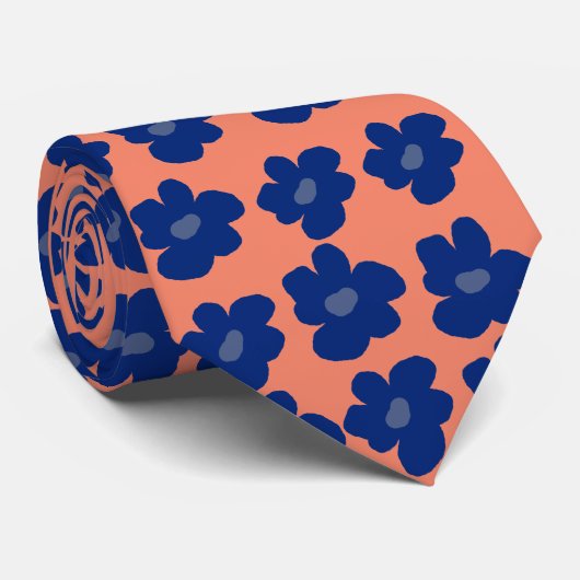 Hippie Flowers Stropdas (Opgerold)