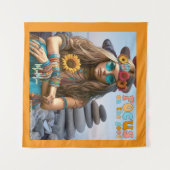 HIPPIE FOCUS ON THE GOOD POSTER WANDKLEED (Voorkant (horizontaal))