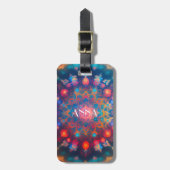 HIPPIE FRACTAAL SPECTACULAIR BAGAGELABEL (Voorkant verticaal)
