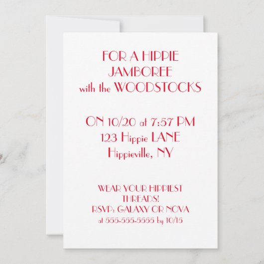 HIPPIE FRACTAAL SPECTACULAIR KAART (Achterkant)