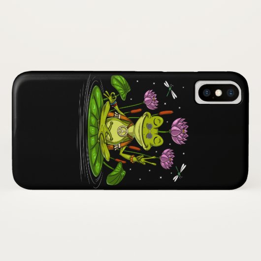 Hippie Frog Meditation Case-Mate iPhone Case (Achterkant (horizontaal))