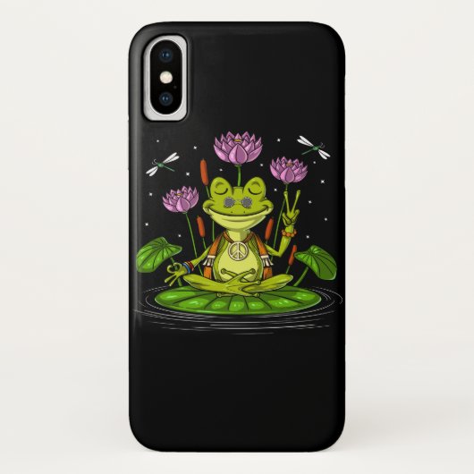 Hippie Frog Meditation Case-Mate iPhone Case (Achterkant)