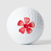 Hippie Fun Flower of uw Logo Vrouwelijke Bloemen M Golfballen (Voorkant)