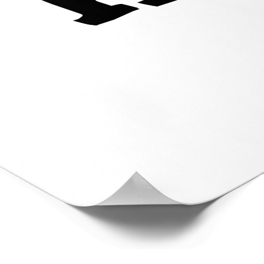 Hippie Funny Hip Bone Pun Poster (Hoek)