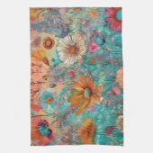 Hippie Garden Sunrise keukenhanddoek (Verticaal)