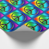 Hippie Gift Wrap van vredesgebaar Cadeaupapier (Hoek)