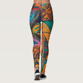 Hippie Giraffe Boho Leggings (Achterkant)