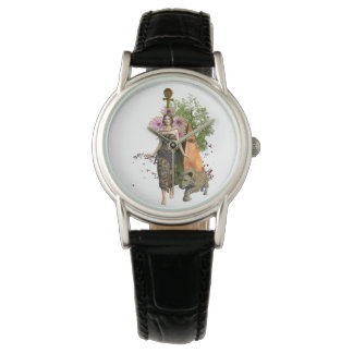 Hippie Girl Birdie Karma Horloge