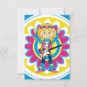 Hippie Girl met Guitar