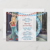 Hippie Girl, Vredesteken en Lichten Afstuderen Kaart (Achterkant)