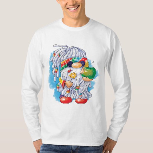 Hippie Gnome: Delen is koesteren T-shirt (Voorkant)