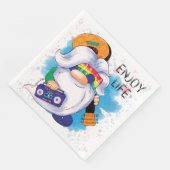 Hippie Gnome: Geniet van het leven Servet (Hoek)