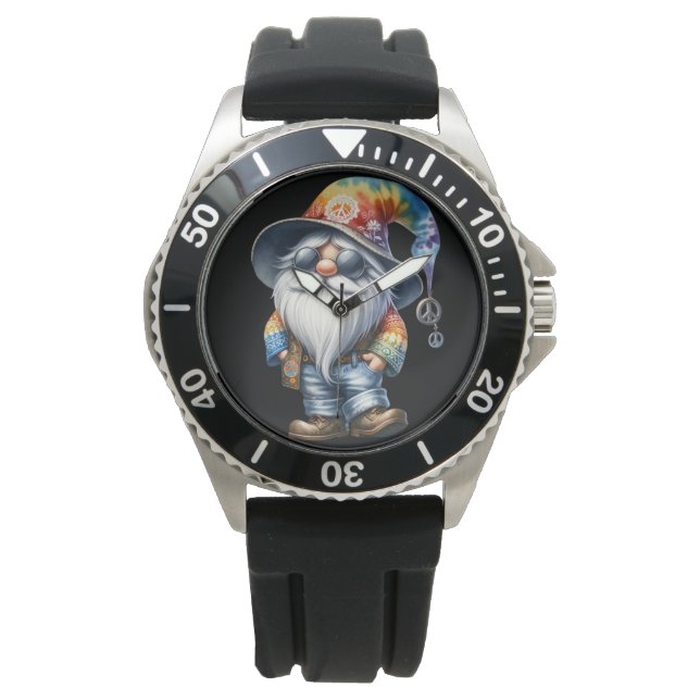 Hippie Gnome Horloge (Voorkant)