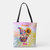 Hippie Gnome Summer Vibes Tote Bag (Achterkant)