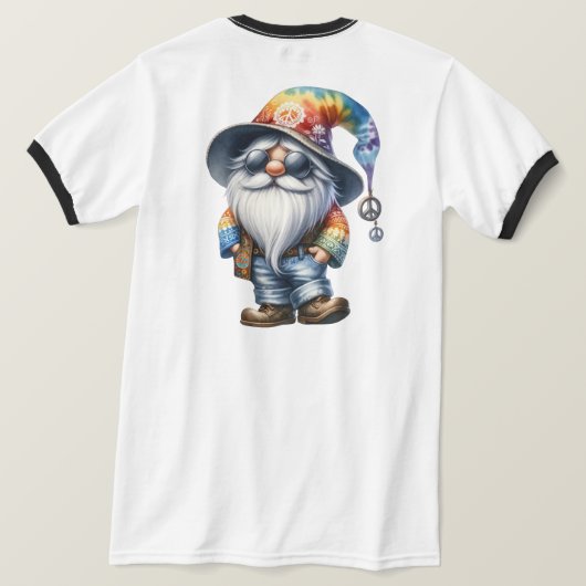 Hippie Gnome T-shirt (Design achterkant)
