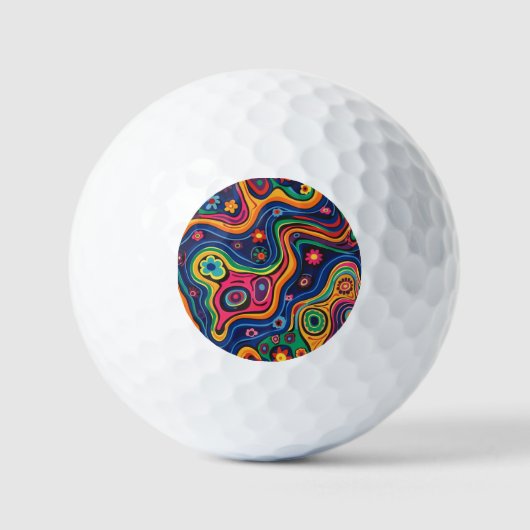 Hippie golfballen (Voorkant)