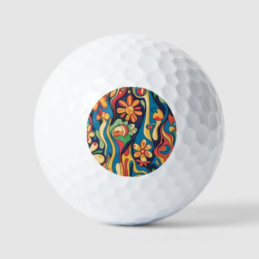 Hippie golfballen (Voorkant)