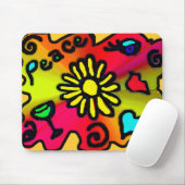 hippie grafitti muismat (Met muis)