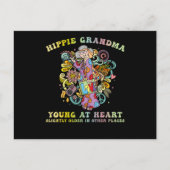 Hippie Grandma Briefkaart (Voorkant)