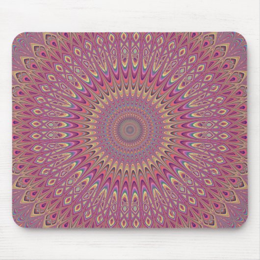 Hippie grid mandala muismat (Voorkant)