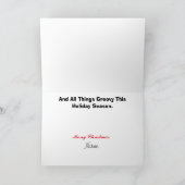 Hippie Groep Groovy Kerstkaart Kaart (Binnen)