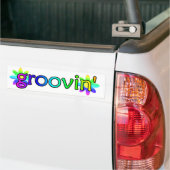 Hippie Groovin Bumpersticker (Op Truck)