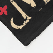 Hippie Groovy Face 4 juli Amerikaanse vlag Groovy Fleece Deken (Hoek)