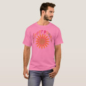 Hippie groovy Flower Power T-shirt (Voorkant volledig)