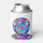 hippie groovy liefde blikjeskoeler (Blikje Voorkant)