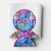 hippie groovy liefde blikjeskoeler (Voorkant)