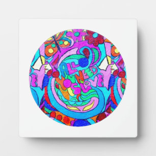 hippie groovy liefde fotoplaat