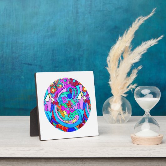 hippie groovy liefde fotoplaat (Insitu)